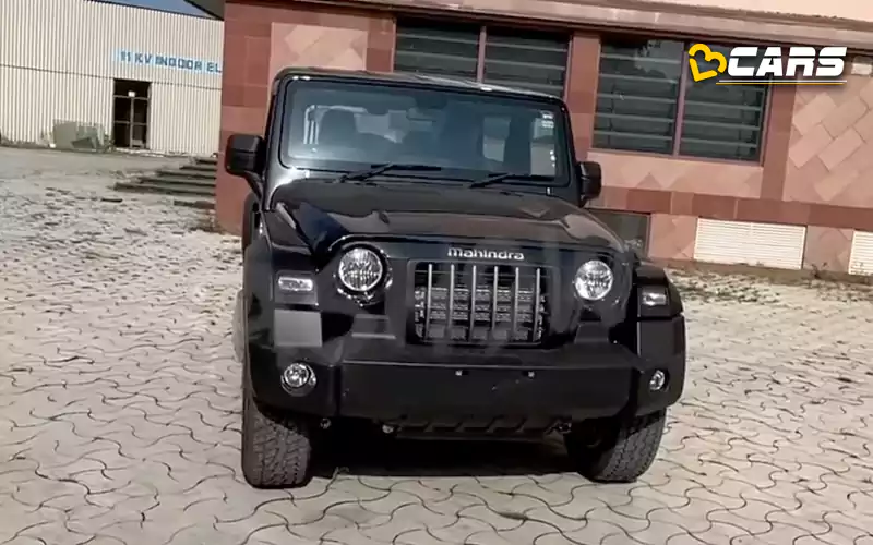 2022 mahindra thar with new logo